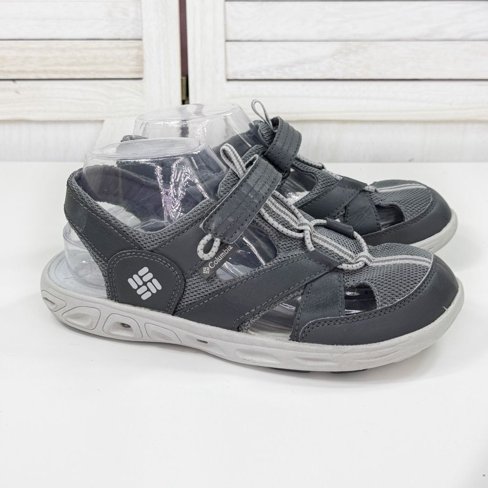 Columbia‎ Techsun Wave Closed Toe Water Sport Outdoor Sandals Grey Big Kids 6